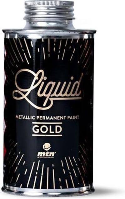 MTN gouden metallic verf - Liquid 200ml inkt - Te gebruiken voor vele doeleinden, zoals klussen, modelbouw, hobby en kunst