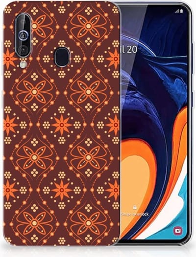 TPU Hoesje voor Samsung Galaxy A60 TPU bumper Batik Brown
