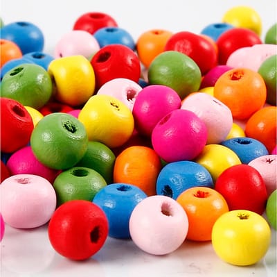 Creativ Company Wooden Beads Mix 8mm 16gr