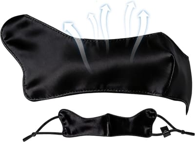 Stoffen Neusmasker - Wasbaar Ademend - Buitenactiviteiten Bescherming - Winddicht Stofvrij - 22x6cm - Zwart