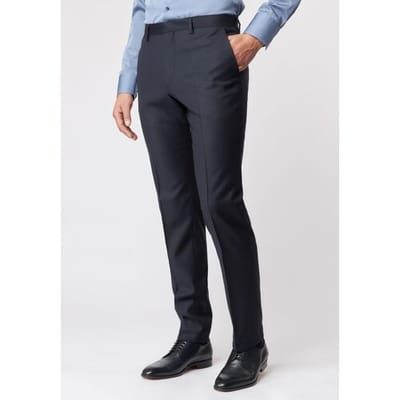 Roy Robson Broek Smooth Uni Super 130's Navy / male