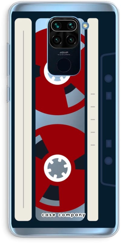 Case Company® - Hoesje geschikt voor Xiaomi Redmi Note 9 hoesje - Here's your tape - Soft Cover Telefoonhoesje - Bescherming aan alle Kanten en Schermrand