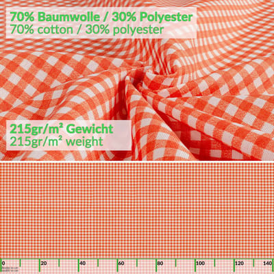 ANRO Tafelkleed Vichy rood 130x90cm Rechte rand Afwasbaar Waterafstotend Binnen & Buiten