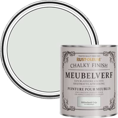 Rust-Oleum Grijs Chalky Finish Meubelverf - Bibliotheek Grijs 750ml