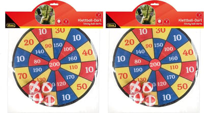 Dartspel Set - Klassiek Spel - Binnen Buiten - Veilig Klittenband - 35cm Diameter - Meerkleurig