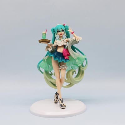 Nieuw Heet18cm Hatsune Miku figuur Frisdrankcrème jurk De Rekwieten Bureau Decoratie Collectie PVC Figuur Speelgoed Kinderen Cadeaus