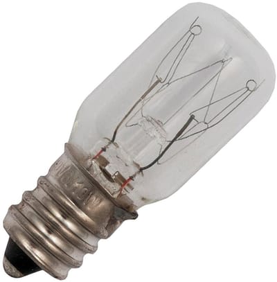 Signaallamp E12 130V 5W - 38 mAh - Per stuk - T16 Gloeilamp Ø16mm - 45mm - 2500K - Dimbaar