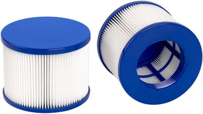 SnelShoppen - 2 Stuks Type VI Spa Filter Cartridge Voor GYMAX SPA - Hoogwaardig Filtermateriaal - Ideaal Voor Wellness, Zwembad En Spa Gebruik