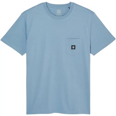 Element Icon Label Pocket T-shirt Met Korte Mouwen Blauw M Man