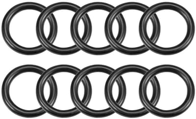 Dailygoods - Nitrilrubber O-ringen 50 stuks - Afdichtingsset - 10 mm buitendiameter - Afstandhouders - Rubberen sluitringen - Geschikt voor mechanisch...
