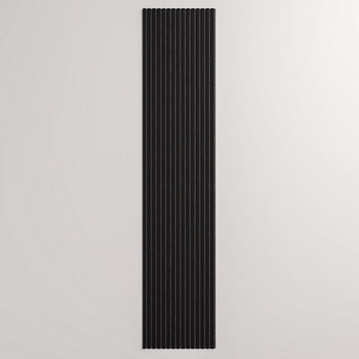 Barnwoodweb Akoestisch Paneel Black Matte – 260 x 56 x 1,8 cm - Design Geluidsabsorberend Wandpaneel