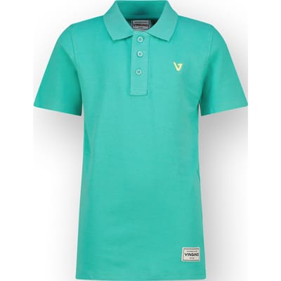 Vingino Boys Polo Basic Polo / Rugby Fearless Turquoise Size: 10 | Shirts Outlet | Unisex | Blauw