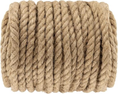 Natuurlijke Jute Touw van 10mm, 50 Meter voor Knutselen, Tuinieren, Bundelen en Decoreren