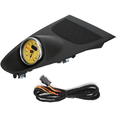 Zwarte Dashboardklok Middenconsole Bovenklep met Stopwatch Vervanging voor 718 2016‑2020 Yellow
