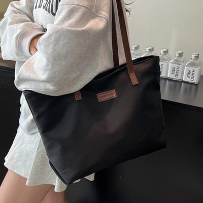 Ruime reistas voor dames, nieuwe casual handbagage, boodschappentas, schoudertas, studententas. gray