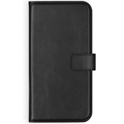 Selencia Hoesje - Geschikt voor Samsung Galaxy S21 Plus - Echt Lederen Bookcase - Zwart