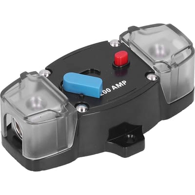 200A Automatische Stroomonderbreker Zekering Reset voor Boten Vrachtwagens Bussen RV ATV Lieren Marine DC Geluid gray