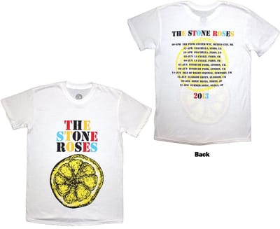 The Stone Roses - Tour 2013 Heren T-shirt - S - Wit