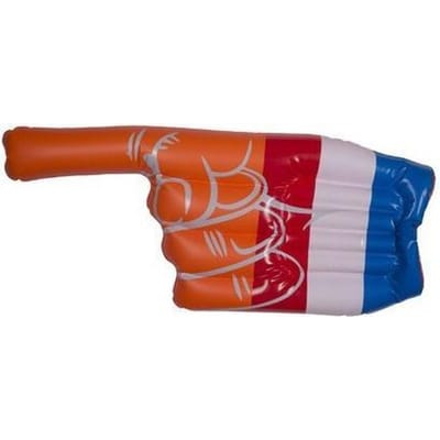 Nederland Hand Opblaasbaar Oranje/rood/wit/blauw