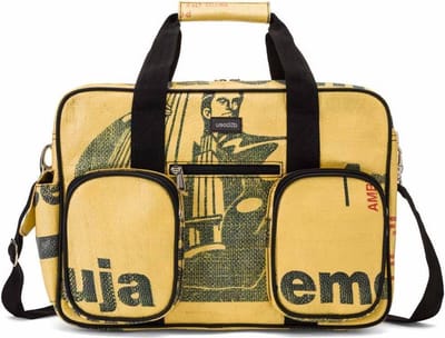 Used2b College bag Ambuja - Schoudertas Upcycled - Cement - 40 x 29 cm - Beige
