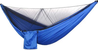 Kampeerhangmat - Dubbele Hangmat - Buiten Ontspannen - Met Muskietennet - 290 x 140 cm - Groen