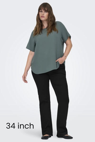 ONLY CARMAKOMA - CARWILLY HW FLARED PIM2343 DNM NOOS - Meisjes - Jeans