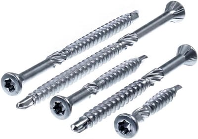 Houtconstructieschroef - Metaalschroef - Houtverbindingen maken - Geïntegreerde boorpunt - 3.2 x 50 mm 100 stuks - Zilverkleurig