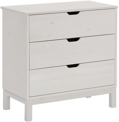 Post-Commode - 4-laden - Wit Grenen