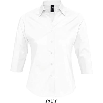 SOL'S Women´s Stretch-3/4-Sleeve Blouse Effect L631 - White - S