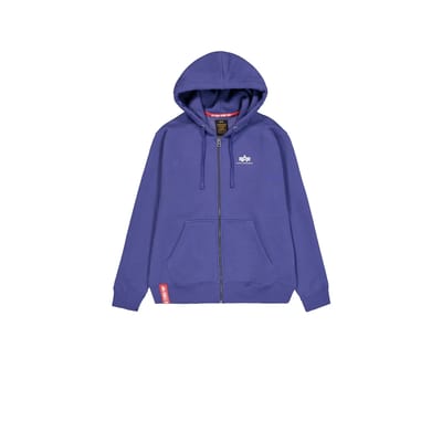 Hooded sweatshirt met rits Alpha Industries Basic Small Logo