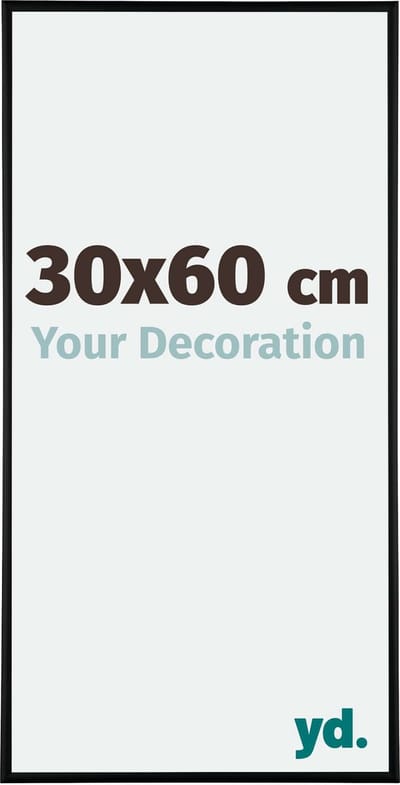Your Decoration - Fotolijst 30x60 cm - Aluminium - Zwart Mat - Kent