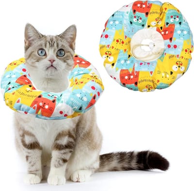 Zachte Herstelband voor Katten en Honden - Verstelbare Beschermring van Katoen, Ideaal voor Wondgenezing en Comfort