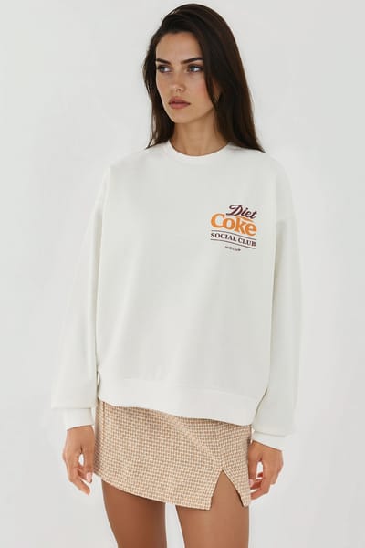 Bedrukt Ronde Hals Sweatshirt