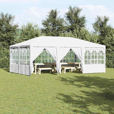 Moderne Partytent - Feest Tarp - Buitenfeesten Organiseren - UV en waterdicht - 4x6 meter - Wit