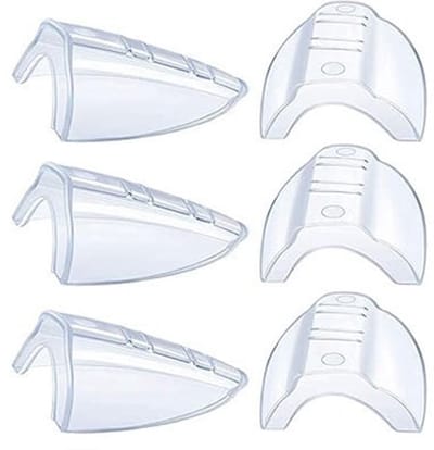 Veiligheidsbril zijschermen-geschikt voor brilmonturen met een brilpootbreedte kleiner dan 12 mm-transparante veiligheidsbril zijschermen om op te zetten-3 paar