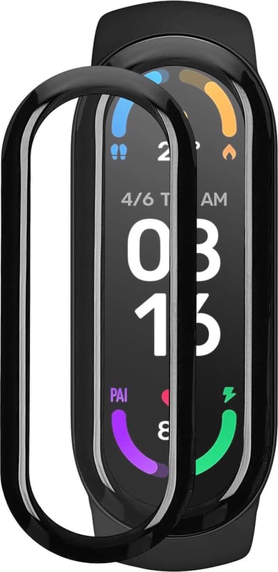 kwmobile Beschermfolie geschikt voor Xiaomi Mi Band 6 Schermbeschermer - 2 x screenprotector smartwatch anti kras