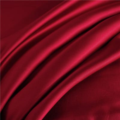 Taie d'oreiller en soie naturelle de haute qualité, couleur unie, enveloppe, confortable, literie, taie d'oreiller pour dormir 48x74cm  1pc rouge