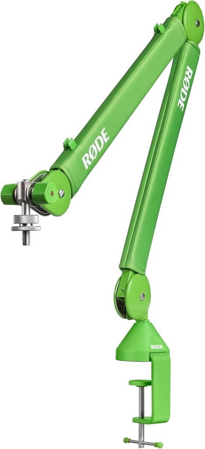 Studio Boom Arm - Microfoon Arm - Podcasting Opnemen - Geluidsloze Werking - 8.5 x 54 x 20.7 cm - Groen