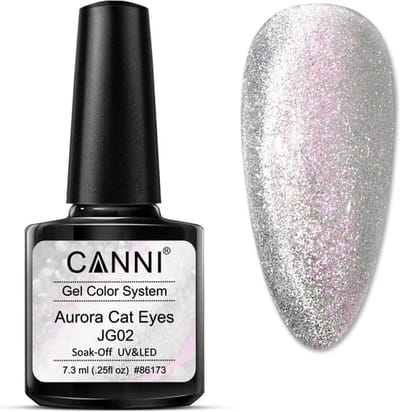 Canni UV Cat Eye Gellak - 7.5 ml - JG02 - Glitter Gellak - Cat Eye Gellak - Gellak Cat Eye - Gellak Kleuren - Canni Gellak - Gellak Nagellak