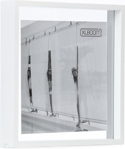XLBoom Floating Box Fotolijst White 32x32cm - Zwevend houten frame met glas - Verkrijgbaar in wit, lichtbruin, donkerbruin en zwart – Tijdloze design fotolijst voor modern wonen