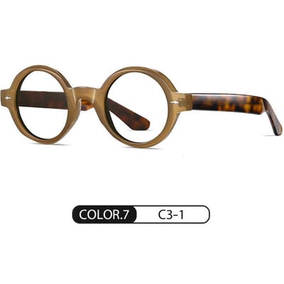 1 stuks Retro Ronde Anti-Blauw Licht Bril Rijbril Mode Trend Blauw Licht Blokkerende Bril brown