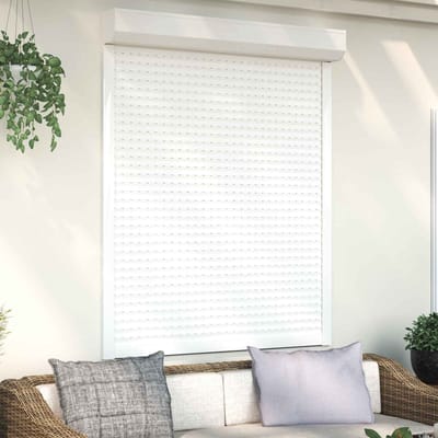vidaXL - Rolluik - Wit - 120 - x - 150 - cm - Aluminium - en - polyurethaan