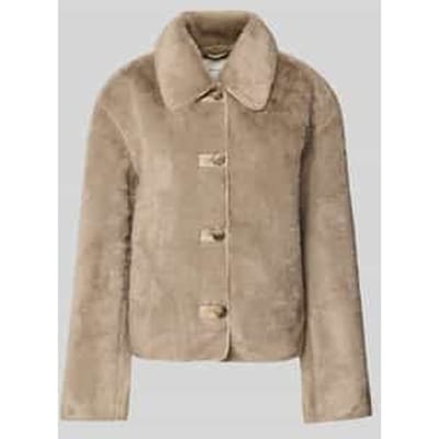 Regular fit jas van imitatiebont met platte kraag Model 'NEW CILO'