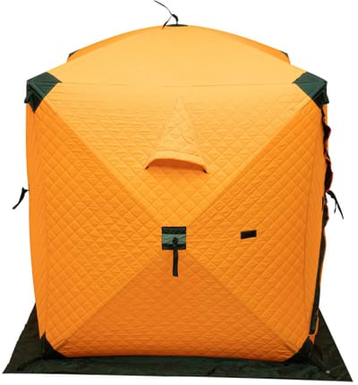 Allero IJsvistent - Tent - Vistent - IJsvissen - Geïsoleerde Tent - Winddicht - 1-2 personen - Vrijstaand - Geel - Outdoor