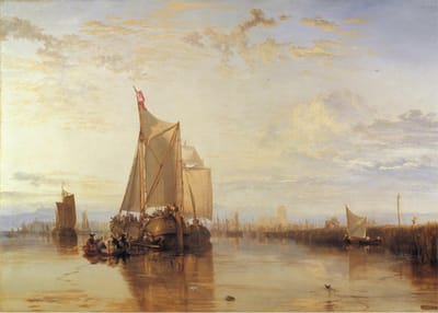 Poster Dordrecht 'The Dort packet-boat from Rotterdam'- William Turner - Romantiek Haven Rotterdam - 70x50 cm