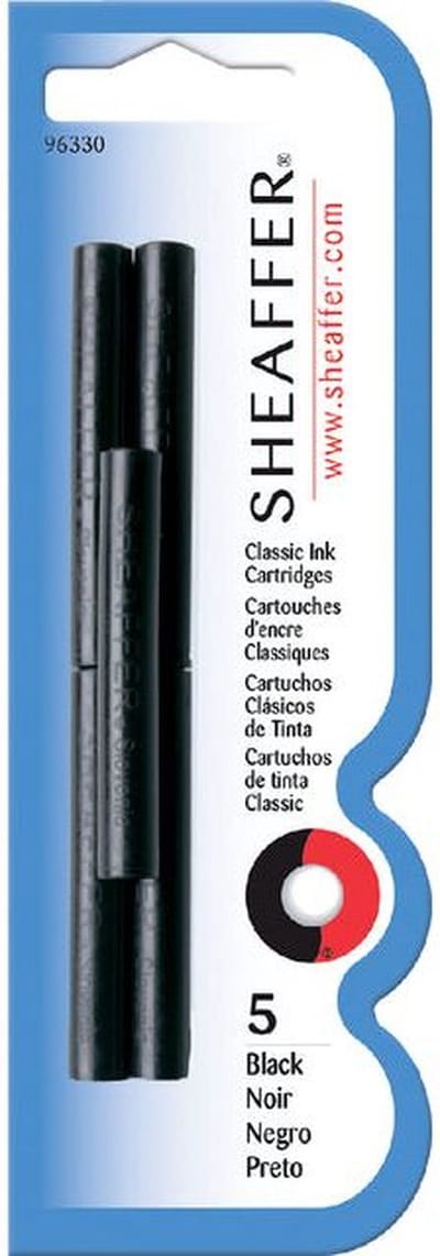 Inktpatroon sheaffer skrip classic zwart | 6 stuks