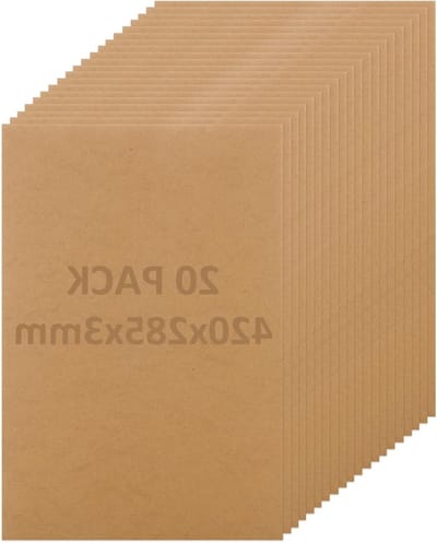 20 Stuks MDF Houten Planken 420 x 285 x 3mm - DIY Craft Projecten, Schilderen, Graveren en Modelbouw
