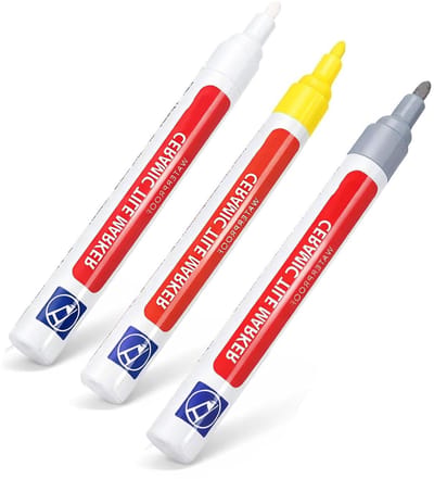 Tegelvoegpen - Voegenstift reparatie - Tegels opfrissen - Waterdicht schimmelwerend - 2 stuks - Wit