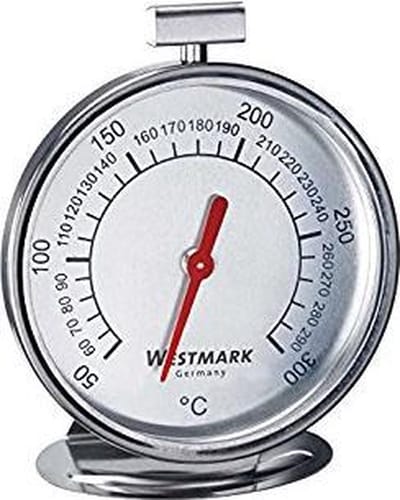 Westmark Oventhermometer, meetbereik: 50 °C tot 300°C/122°F tot 572°F, roestvrij staal, zilver/rood, 12902260