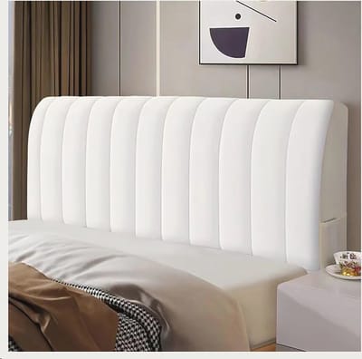 Hoofdbordbekleding voor bed - Rekbare fluwelen hoes voor tweepersoonsbed